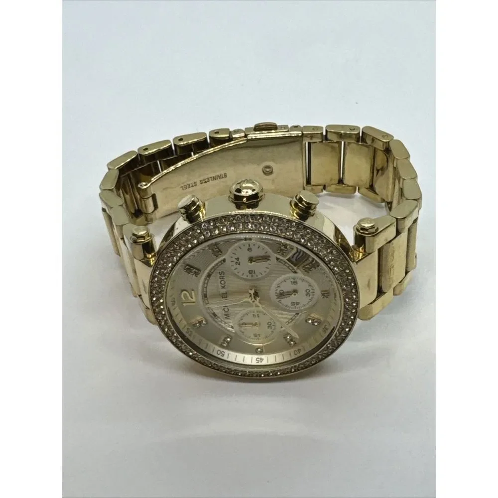 Michael Kors Parker MK5354 Women's Gold Stainless Steel Analog Dial Watch JNA377